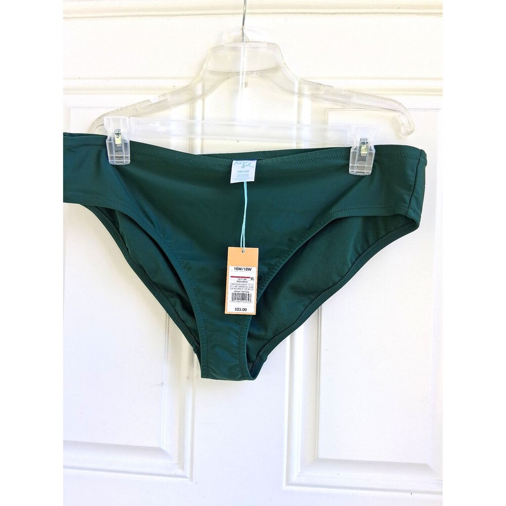 351 Women's Kona Sol Hunter Green Plus 16W/18W Bikini Bottoms